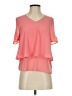 Juicy Couture 100% Polyester Pink Short Sleeve Blouse Size XS - photo 1
