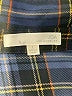 JOA 100% Polyester Plaid Blue Long Sleeve Blouse Size L - photo 7