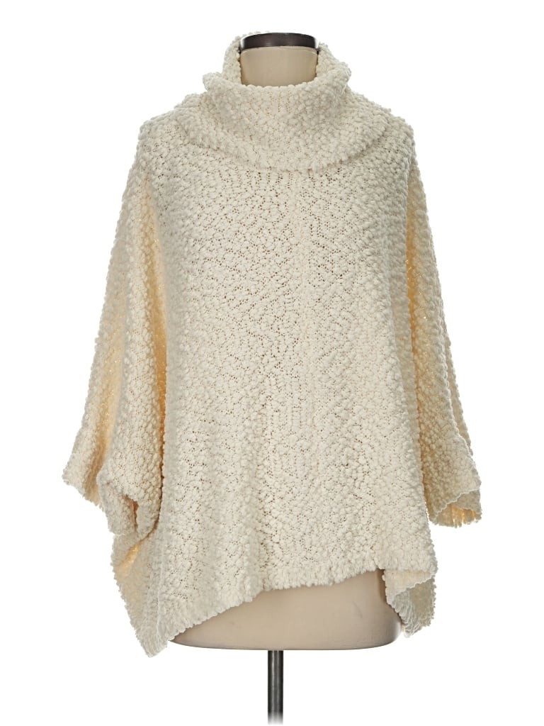 Pre-owned Romeo & Juliet Couture Poncho In Ivory