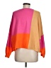 Talula Color Block Orange Pullover Sweater Size M - photo 2
