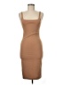 Zara Solid Tan Cocktail Dress Size M - photo 1