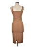 Zara Solid Tan Cocktail Dress Size M - photo 2