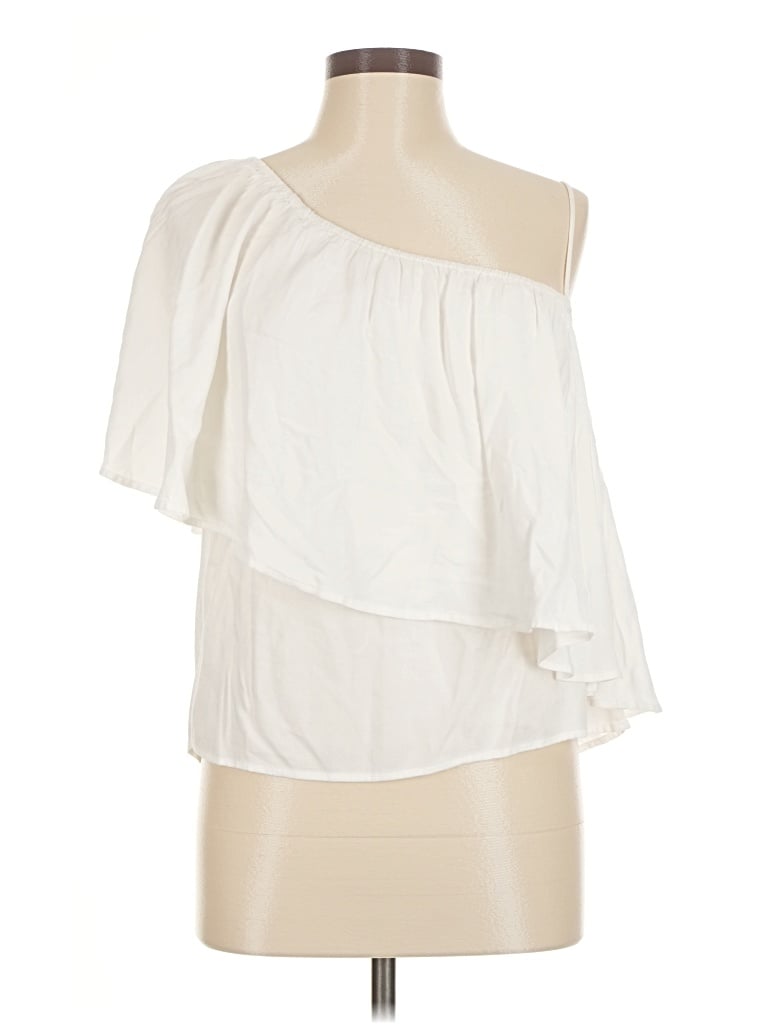 Pre-owned Ella Moss 3/4 Sleeve Blouse In Ivory