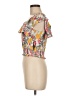 Mi ami 100% Rayon Orange Short Sleeve Top Size M - photo 5