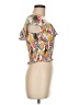 Mi ami 100% Rayon Orange Short Sleeve Top Size M - photo 4