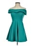 Missguided Solid Teal Cocktail Dress Size 2 - photo 1