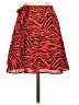 Sunday Best 100% Polyester Animal Print Red Casual Skirt Size 00 - photo 2