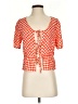 FRNCH Orange Short Sleeve Blouse Size XS - photo 1