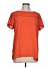 Ann Taylor LOFT Orange Short Sleeve Blouse Size L - photo 1