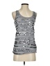 Express 100% Polyester Silver Sleeveless Top Size XS - photo 1