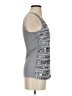 Express 100% Polyester Silver Sleeveless Top Size XS - photo 4