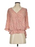 Sienna Sky 100% Polyester Orange 3/4 Sleeve Blouse Size S - photo 1