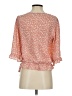 Sienna Sky 100% Polyester Orange 3/4 Sleeve Blouse Size S - photo 2