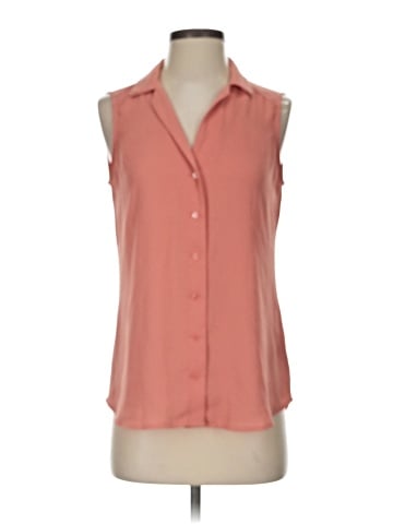 Express Sleeveless Button-Down Shirt (view 1)