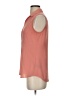 Express Orange Sleeveless Button-Down Shirt Size XS - photo 5