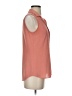 Express Orange Sleeveless Button-Down Shirt Size XS - photo 4