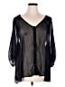 Torrid Black 3/4 Sleeve Blouse Size 1X Plus (1) - photo 1