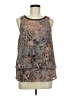 Juicy Couture Brown Gray Sleeveless Blouse Size M - photo 1
