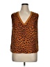 Worthington 100% Polyester Orange Sleeveless Blouse Size XL (petite) - photo 1