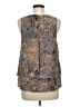 Juicy Couture Brown Gray Sleeveless Blouse Size M - photo 2