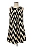 Pink Owl 100% Polyester Chevron-herringbone Black Casual Dress Size M - photo 1