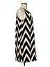 Pink Owl 100% Polyester Chevron-herringbone Black Casual Dress Size M - photo 4