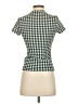 Shein Houndstooth Green Short Sleeve Top Size 2 - photo 2