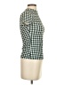 Shein Houndstooth Green Short Sleeve Top Size 2 - photo 4