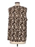 14th & Union Animal Print Brown Sleeveless Blouse Size L - photo 2
