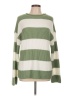 Zesica 100% Acrylic Stripes Green Pullover Sweater Size L - photo 1
