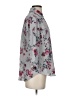 Iz Byer Floral Gray 3/4 Sleeve Blouse Size S - photo 4