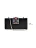 Assorted Brands 100% Satin Argyle Black Shoulder Bag One size - photo 1