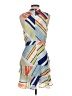 Parker 100% Polyester Stripes Blue Casual Dress Size S - photo 2