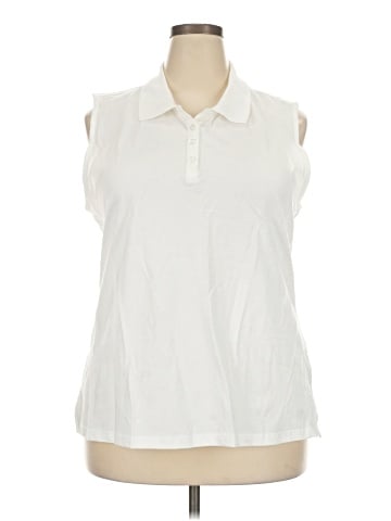 Karen Scott Sleeveless Button-Down Shirt (view 1)