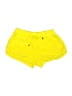 Splendid 100% Rayon Solid Yellow Shorts Size S - photo 1