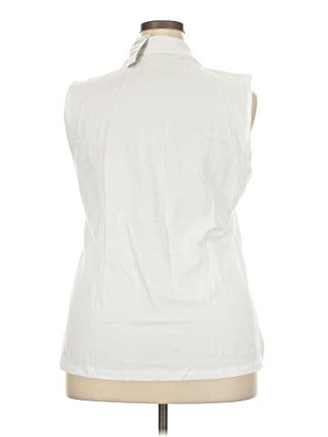 Karen Scott Sleeveless Button-Down Shirt (view 2)
