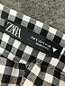 Zara Checkered-gingham Black Casual Pants Size S - photo 7