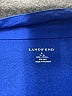 Lands' End Blue 3/4 Sleeve Button-Down Shirt Size L - photo 7