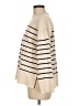 Zara Stripes Ivory Turtleneck Sweater Size M - photo 5