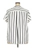 Torrid 100% Polyester Stripes Ivory Short Sleeve Blouse Size 2X Plus (2) - photo 2