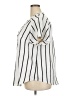 Torrid 100% Polyester Stripes Ivory Short Sleeve Blouse Size 2X Plus (2) - photo 5