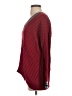 Joie Chevron-herringbone Burgundy Pullover Sweater Size S - photo 5