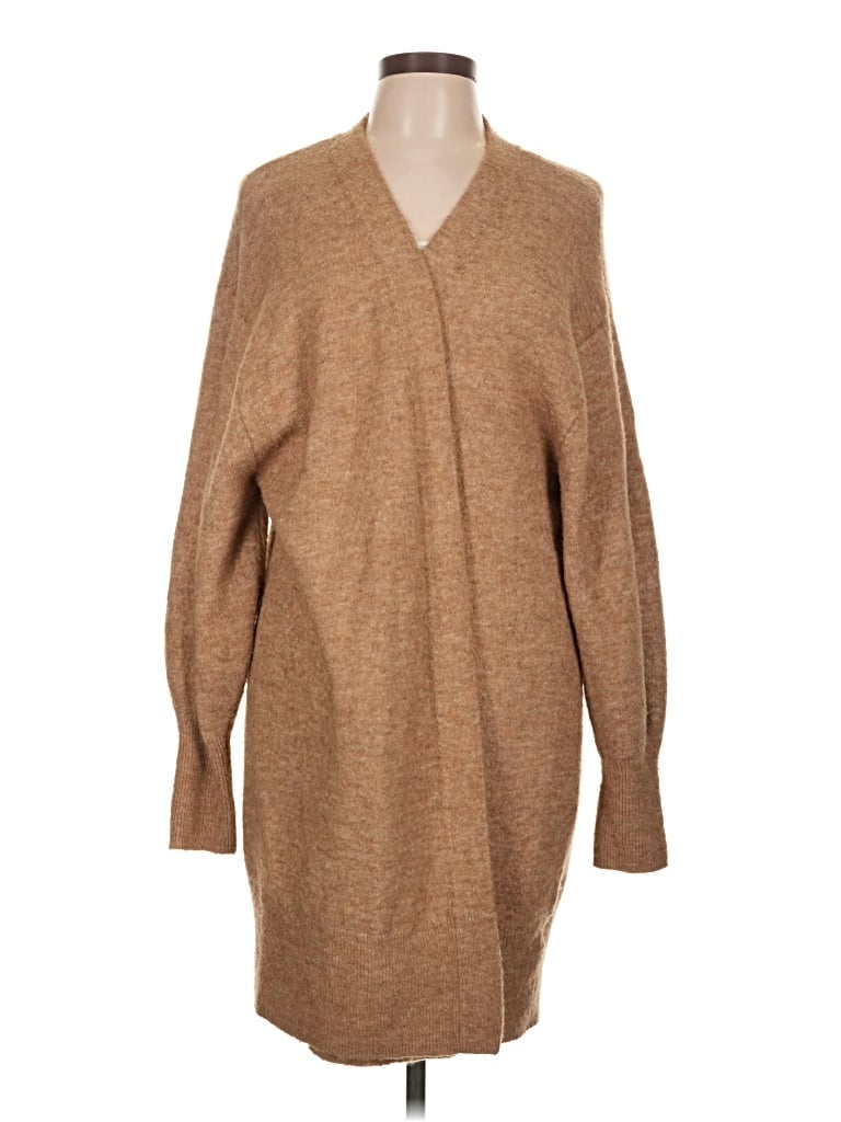 Pre-owned H&m Cardigan Sweater In Tan