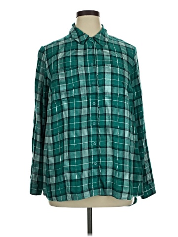 Lane Bryant Long Sleeve Button-Down Shirt (view 1)