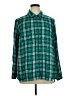 Lane Bryant Plaid Green Long Sleeve Button-Down Shirt Size 14 - 16 Plus - photo 1
