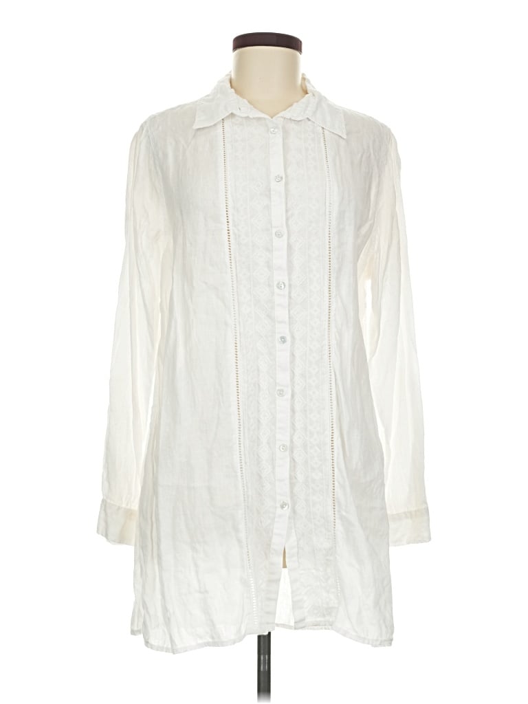 Pre-owned Sigrid Olsen Casual Dress In Ivory
