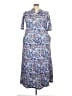 Unbranded 100% Polyester Paisley Blue Casual Dress Size 2X - photo 1