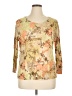 Rafael 100% Polyester Gold 3/4 Sleeve T-Shirt Size 1X - photo 1