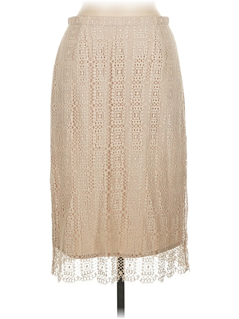 Pre-owned Jcrew Formal Skirt In Tan