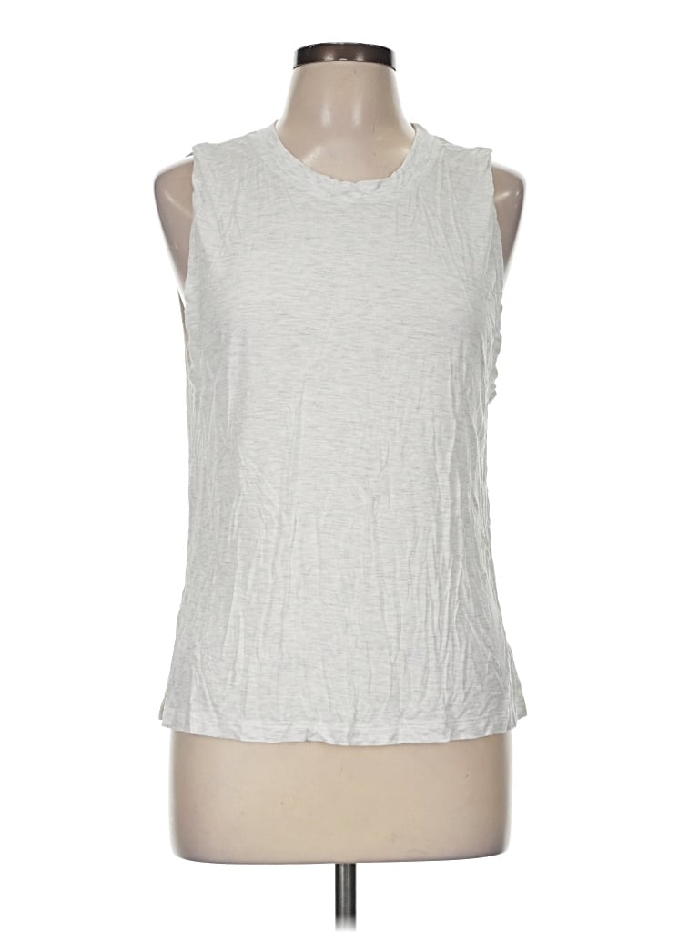 Pre-owned Fabletics Sleeveless T-shirt In Silver